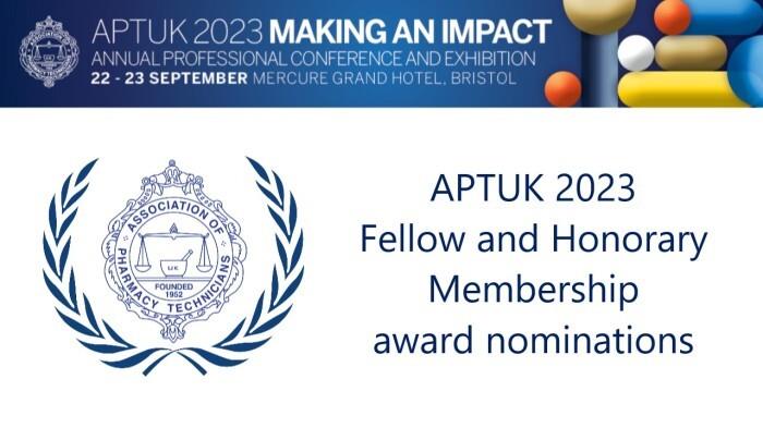 APTUK 2023 Fellow and Honorary Membership Awards